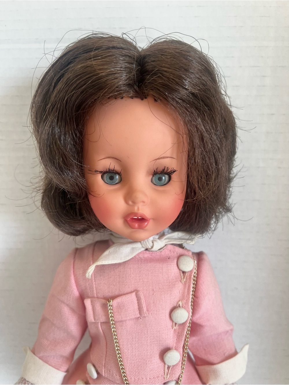 Vintage Furga Italian Fashion Doll in Complete Pink Outfit